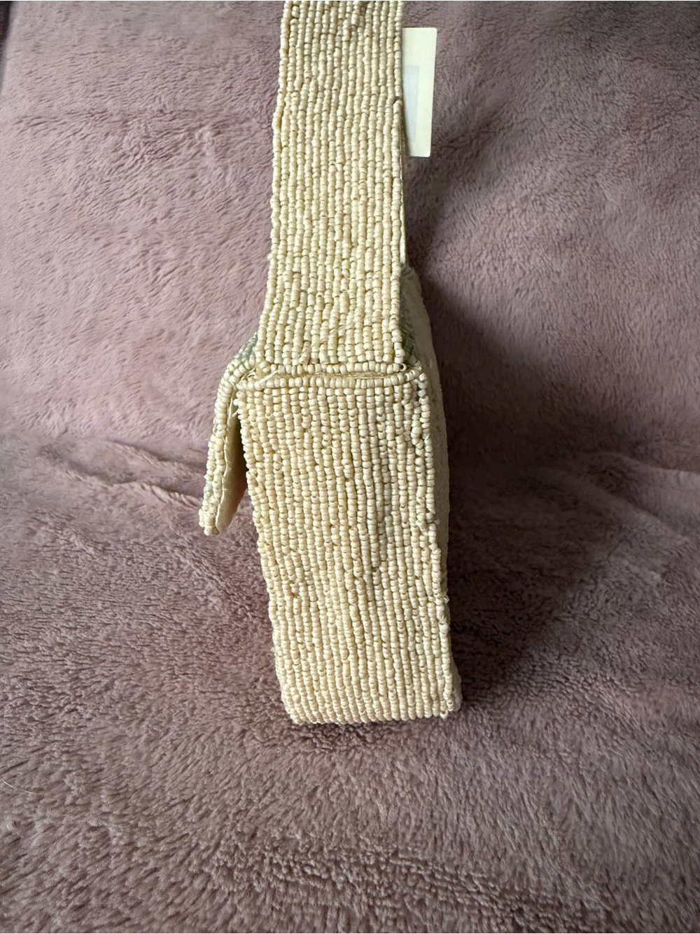 🎃 Viral Sol and Mer Beaded Cream Shoulder Bag with Orange Pumpkin Motif - Picture 2 of 13